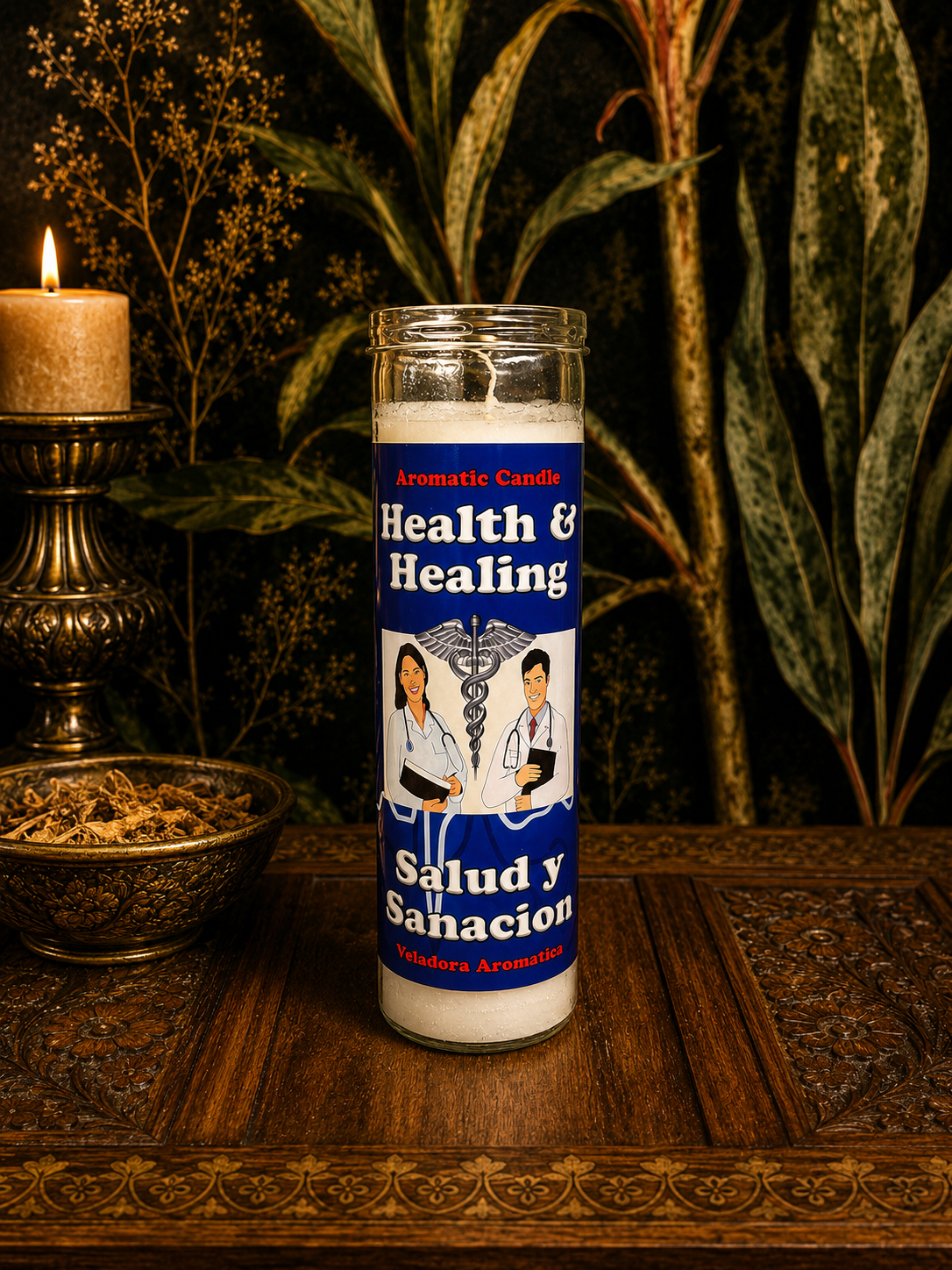 Health & Healing Fixed Candle for Wellness, Recovery & Spiritual Comfort