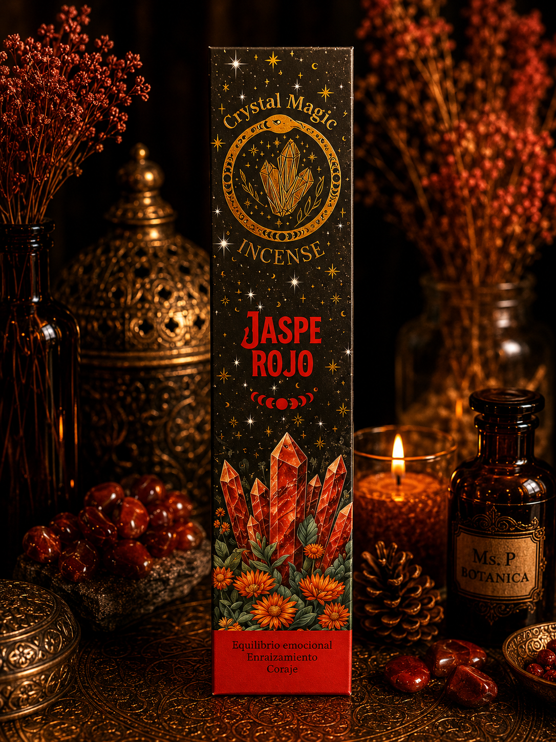 Red Jasper Crystal Incense
