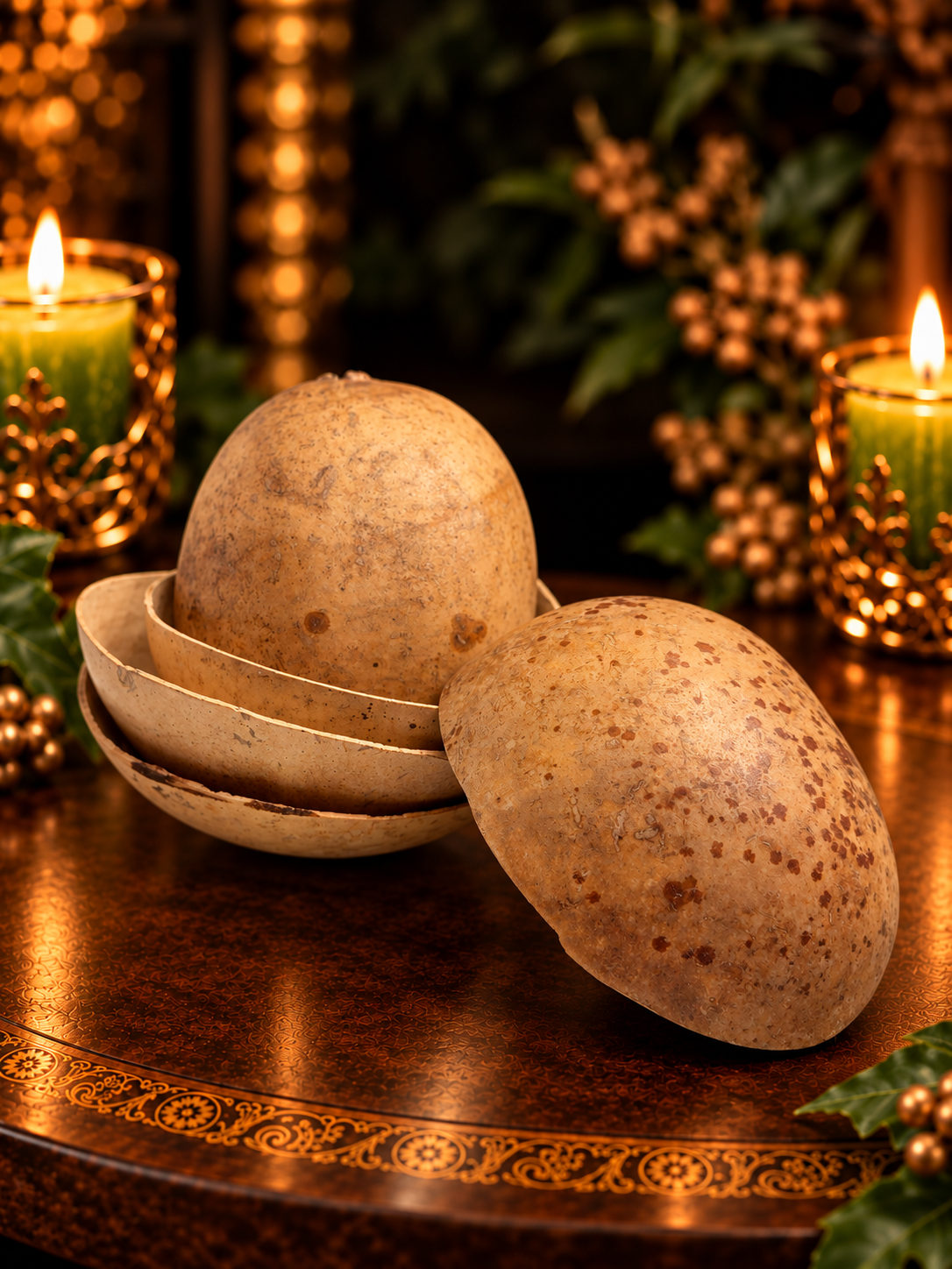 Natural Jícara Calabash Bowl