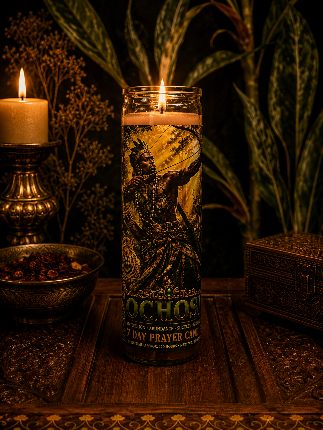 Ochosi Spiritual Candle | Justice, Focus, Opportunity & Success |