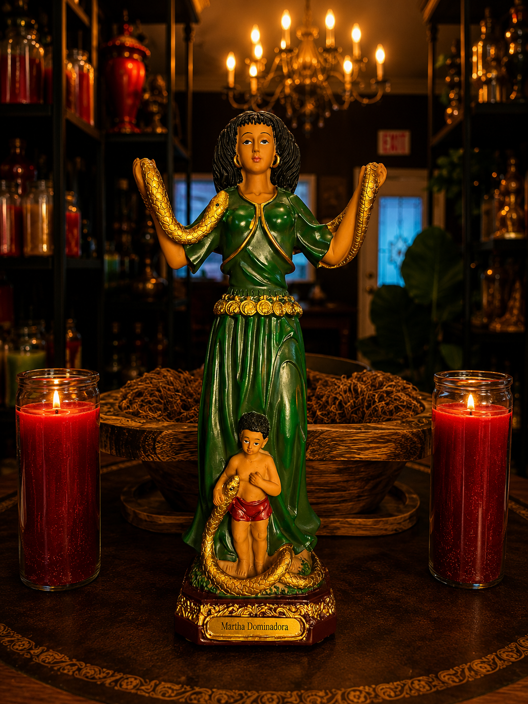 12" Martha La Dominadora Statue | Strength, Protection & Spiritual Authority