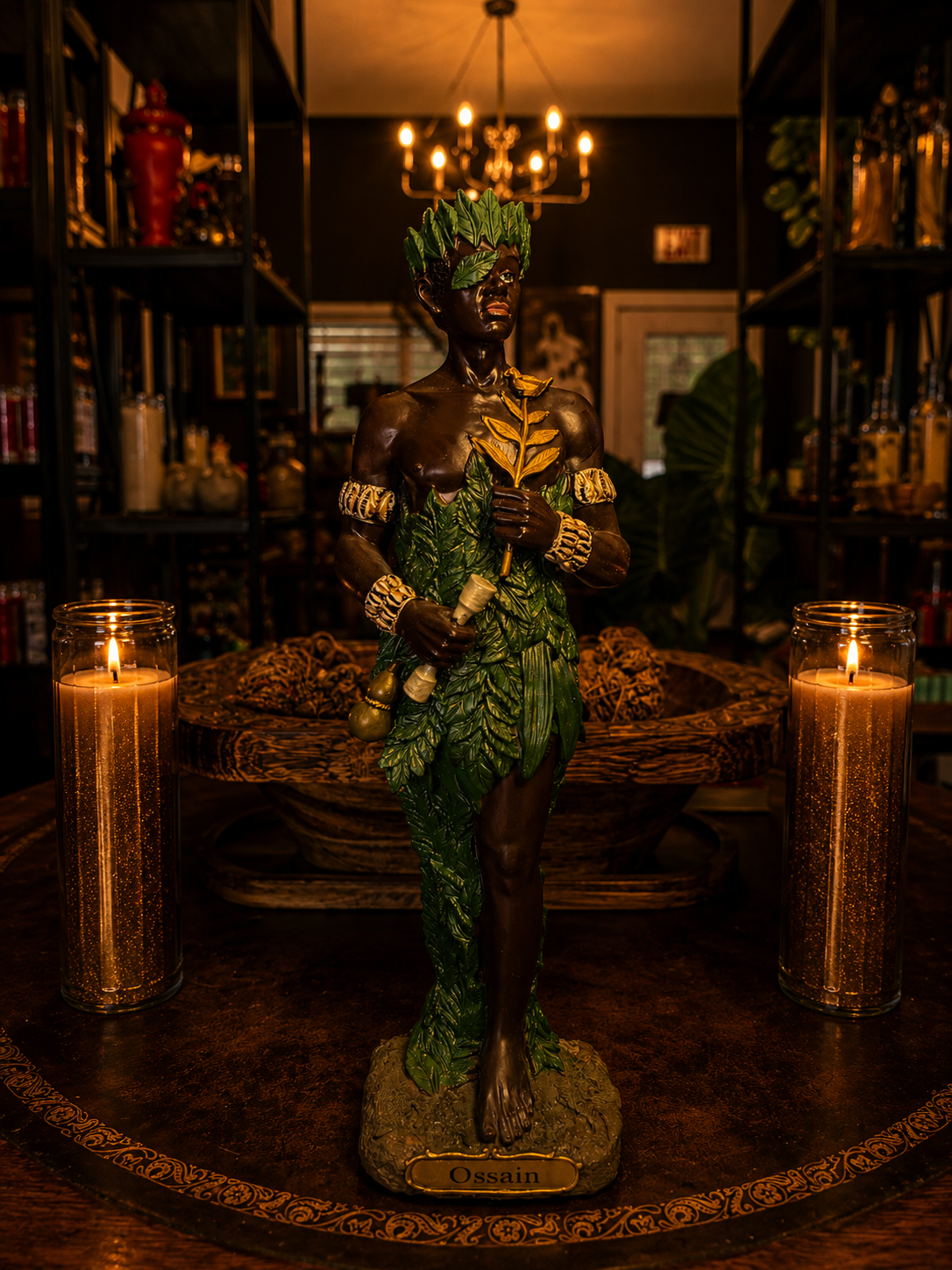 12" Ossain (Osain) Spiritual Statue | Healing, Herbal Wisdom & Spiritual Protection