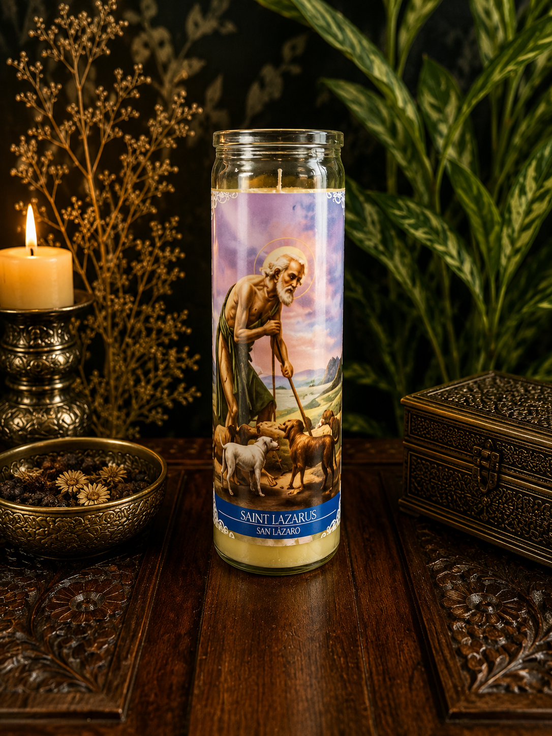 Saint Lazarus 7-Day Prayer Candle | Healing, Health & Protection
