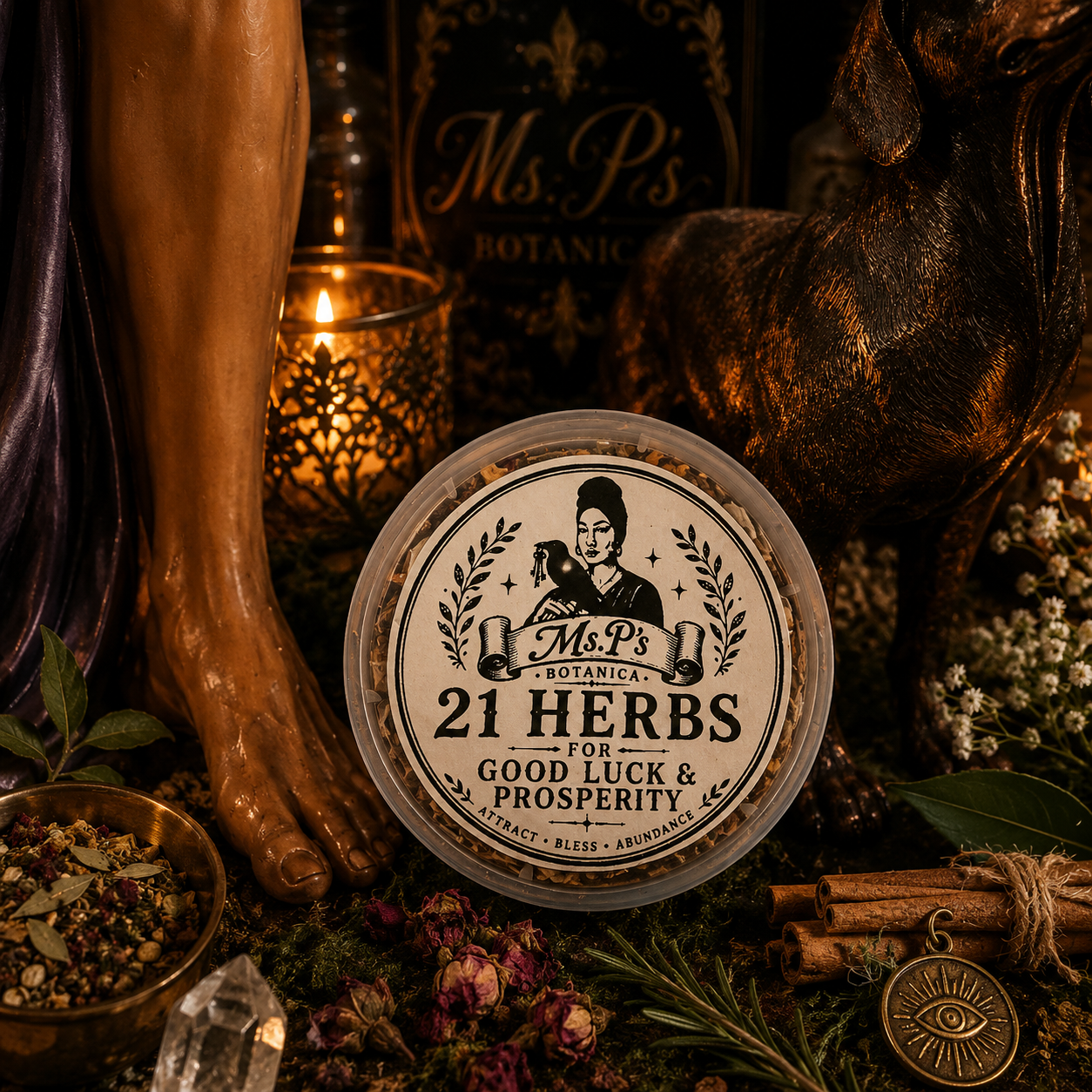 21 Herb Good Luck Spiritual Herb Bath – Spiritual Cleansing, Luck & Positive Energy