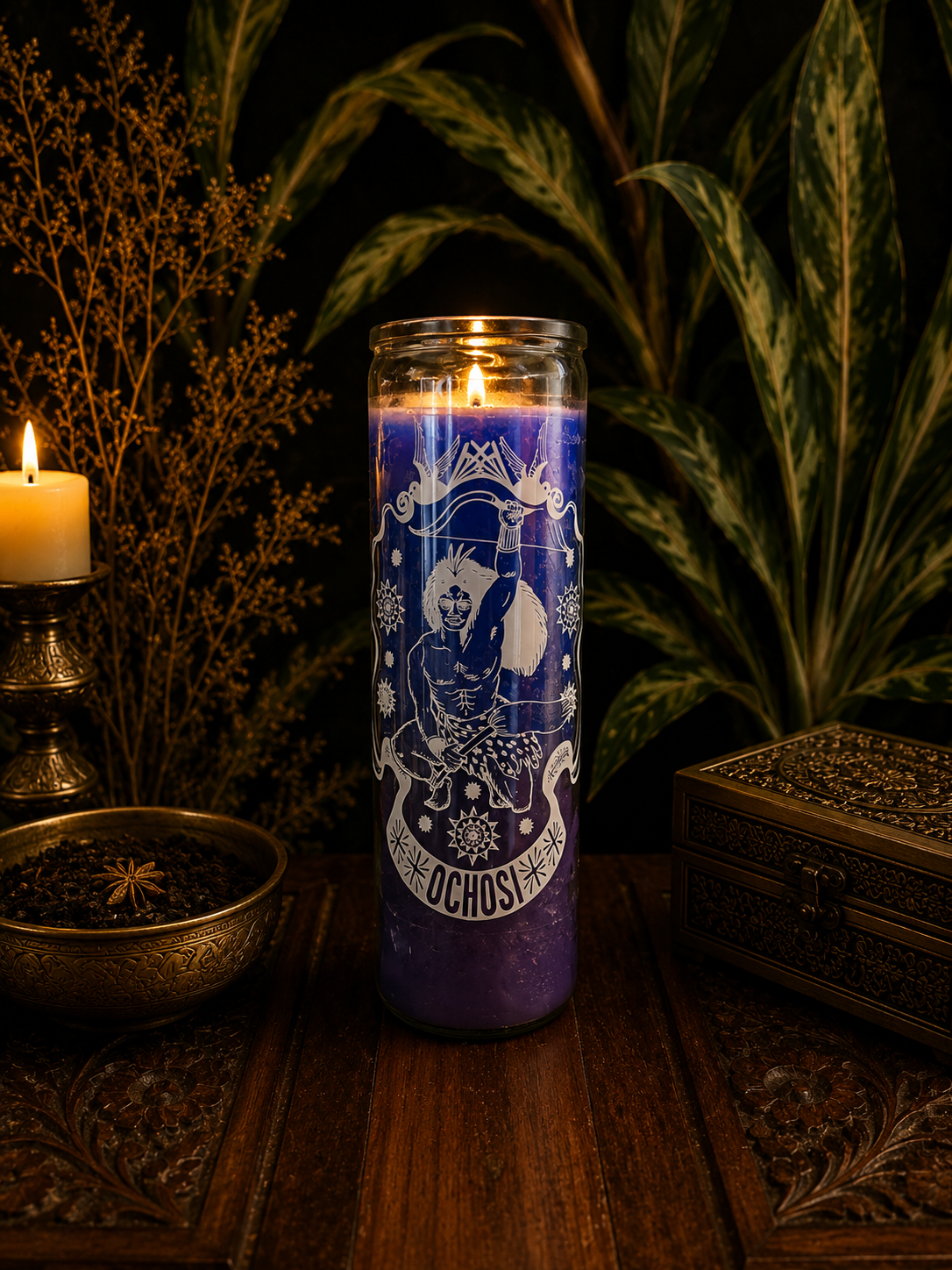 Ochosi Candle – Justice, Opportunity & Divine Guidance