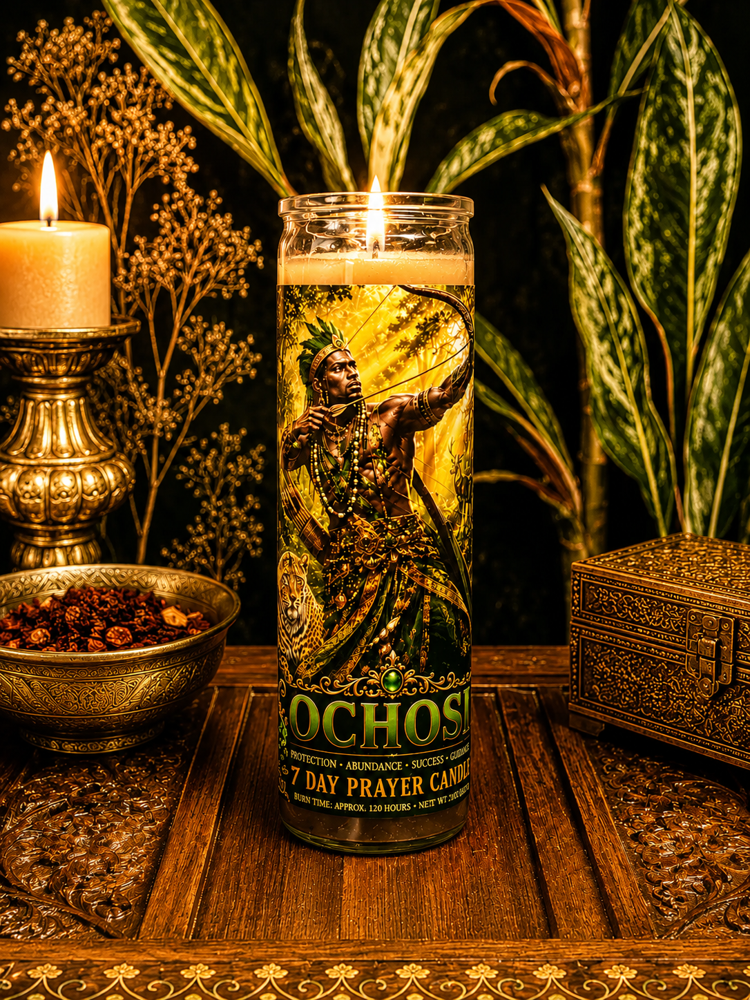 Ochosi Spiritual Candle | Justice, Focus, Opportunity & Success |