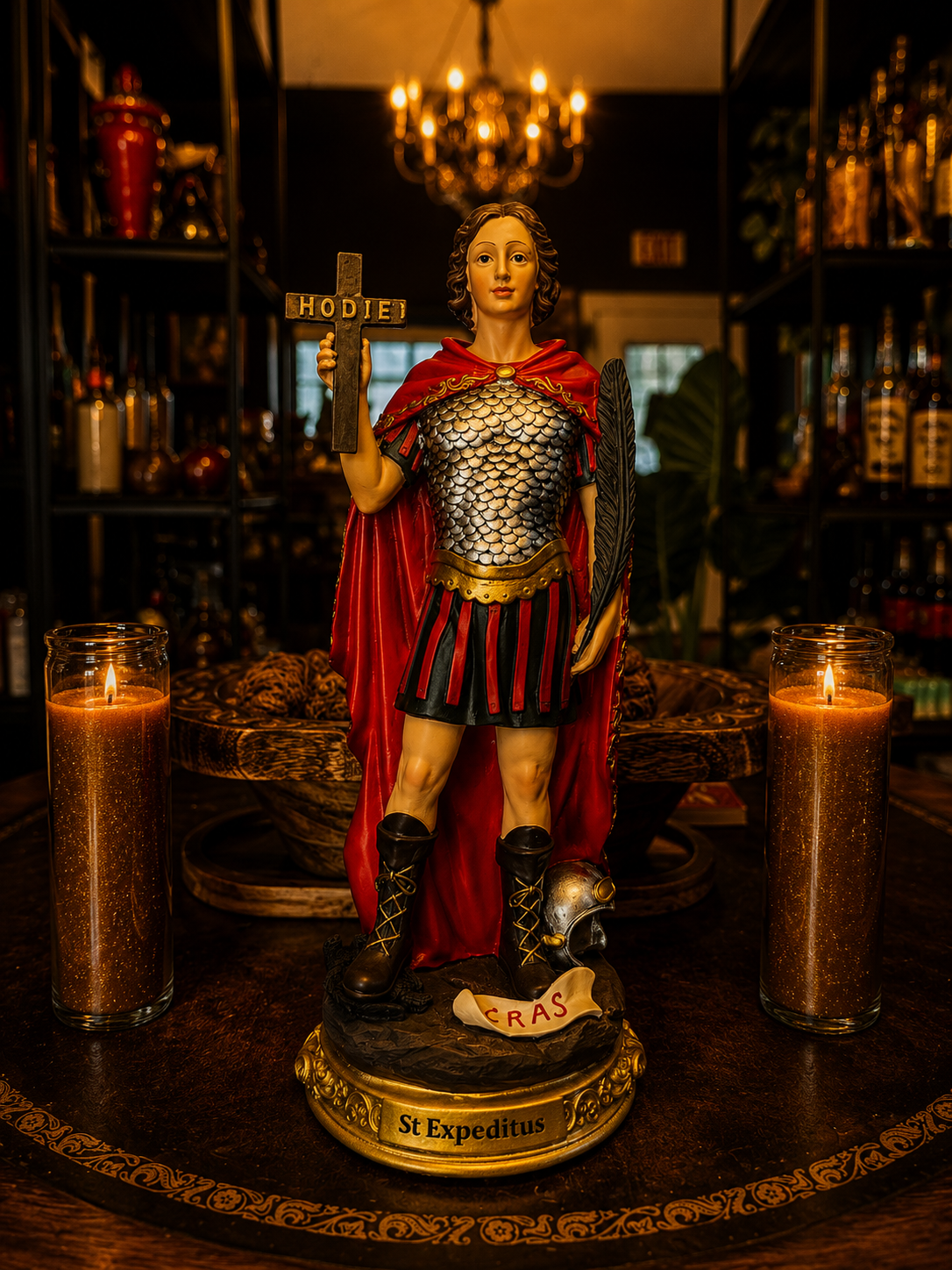 12" Saint Expedite Statue | Quick Assistance, Success & Protection