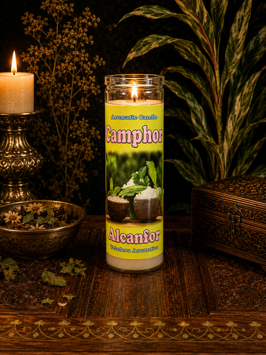 Fixed Camphor Candle | Spiritual Cleansing, Protection & Negative Energy Removal
