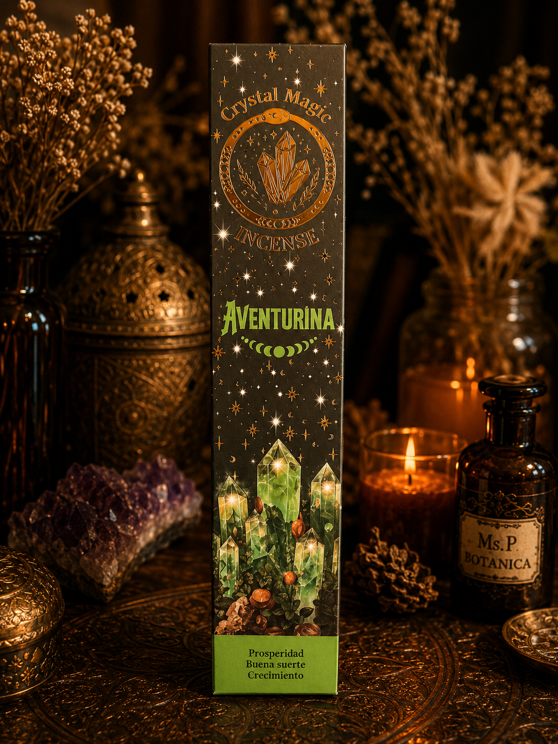 Green Aventurine Crystal Incense