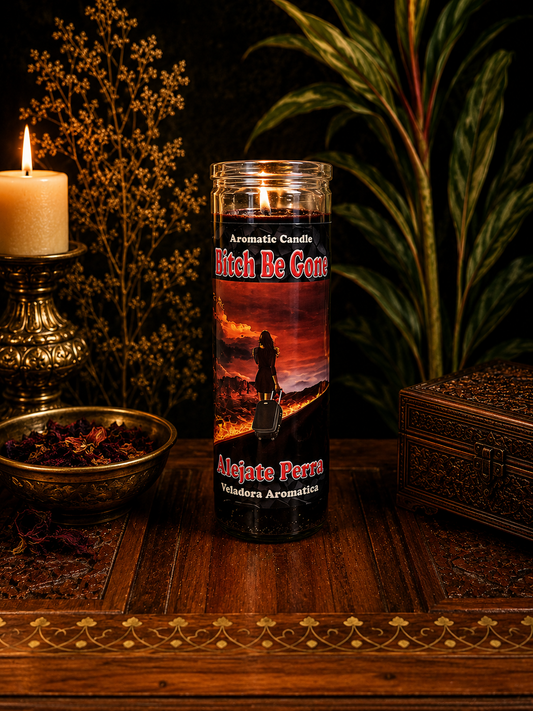 B!tch Be Gone Fixed Candle | Remove Unwanted Influences, Protection & Relationship Harmony