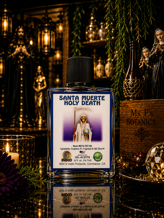 Blue Santa Muerte Oil