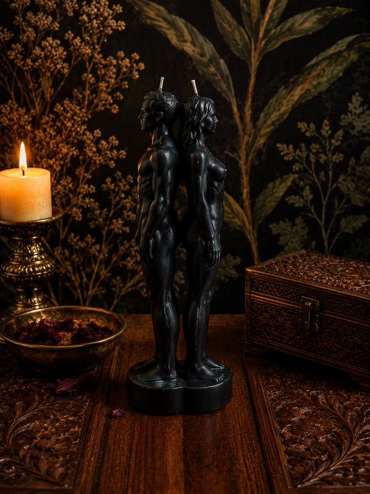 Male & Female Black Separation Candle – Remove Ex Lover, End Toxic Bonds