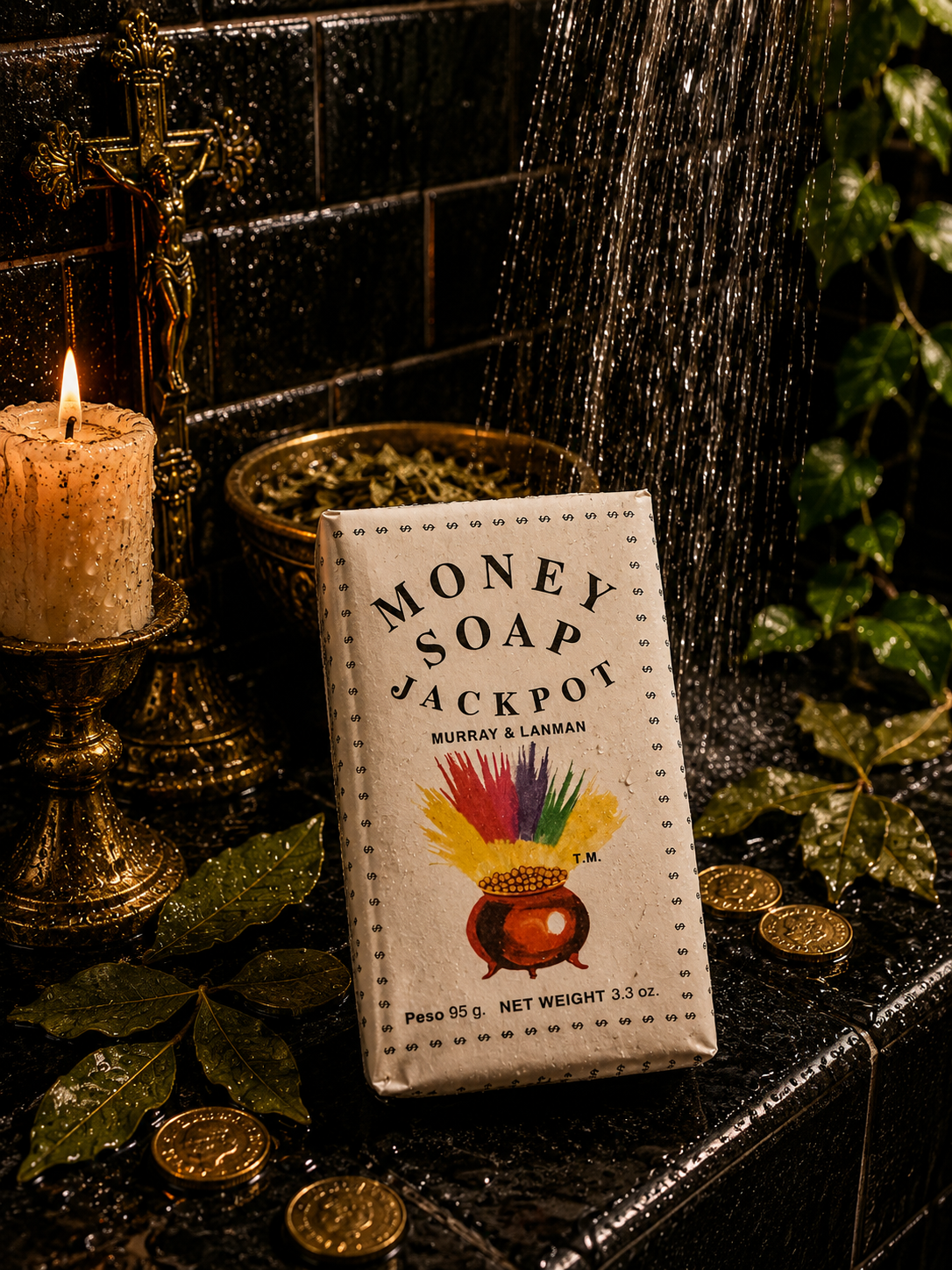 Money Jackpot Soap Bar for Prosperity, Luck & Abundance Rituals