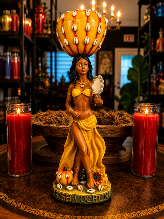 12" Oshun Pumpkin Statue - Love, Beauty, Prosperity & Sweetness