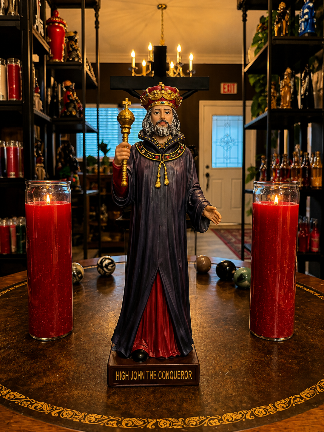 12" High John the Conqueror Statue for Success, Luck & Personal