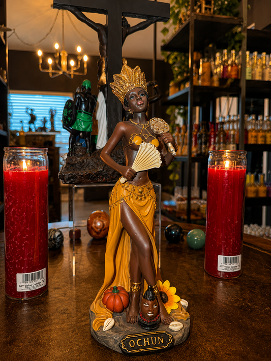 10" Oshun Statue for Love, Prosperity & Devotional Altars