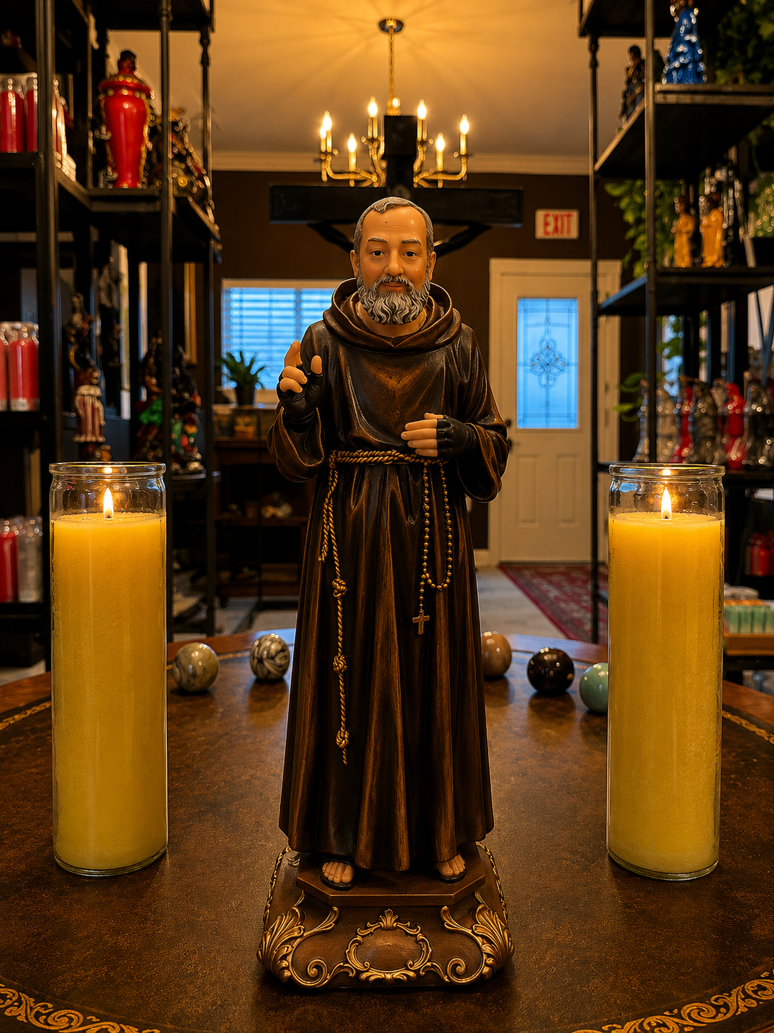 12" Padre Pio Statue for Prayer, Healing & Devotion