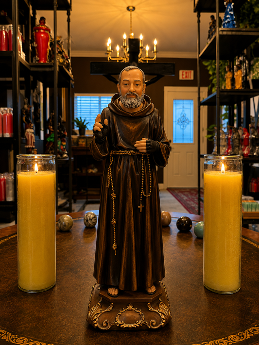 12" Padre Pio Statue for Prayer, Healing & Devotion