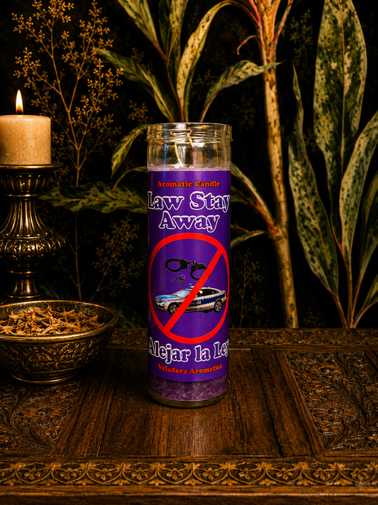 Law Stay Away Fixed Candle for Protection & Favorable Outcomes