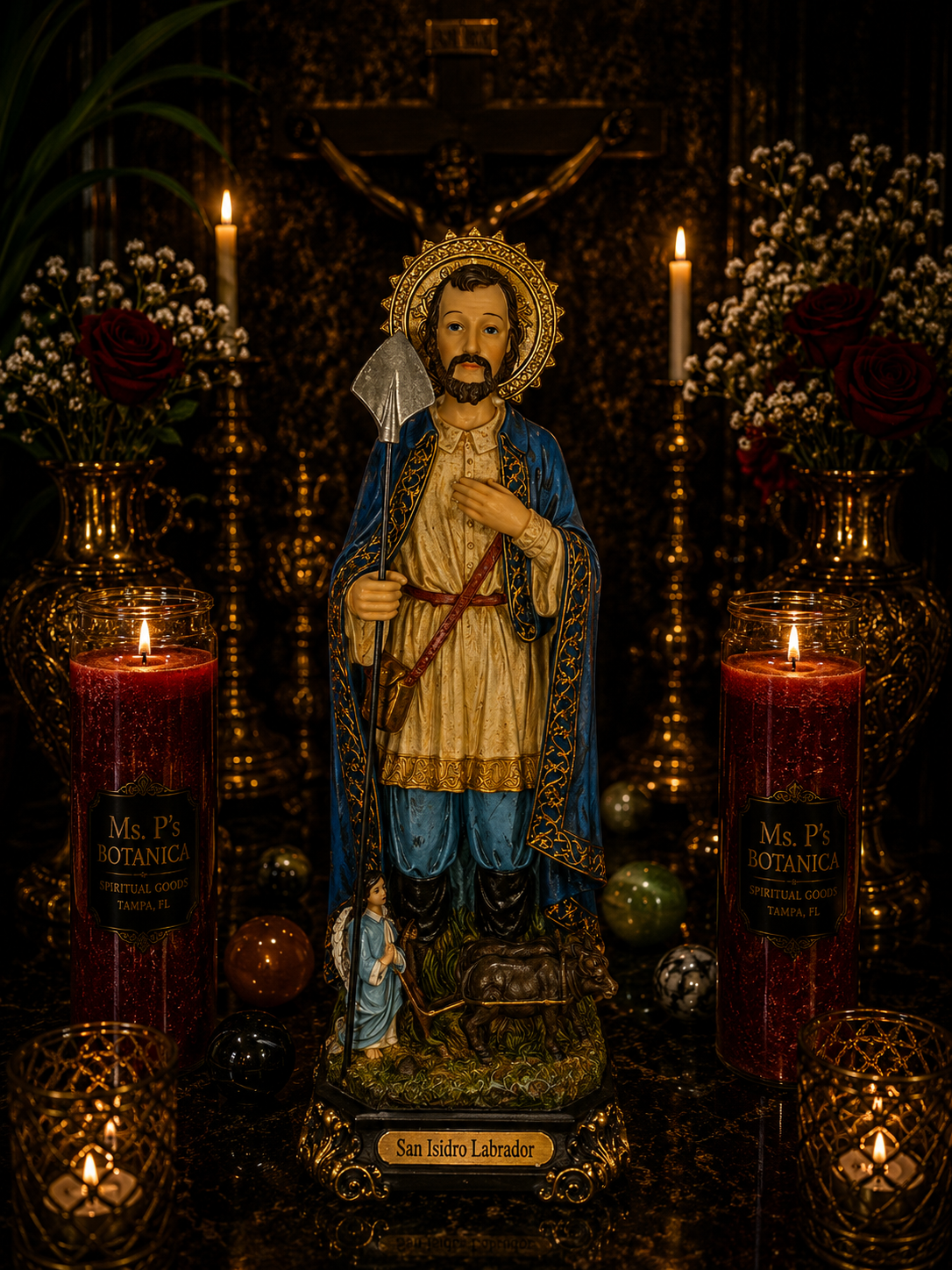 12.5" San Isidro Labrodor – Patron of Farmers, Work & Abundance