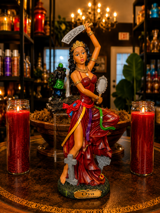 12.5" Oya Statue for Transformation, Protection & Spiritual Strength