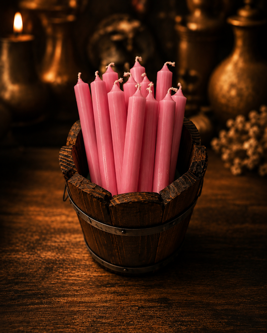 Pink Chime Candles | Self-Love, Romance, Sweetness & Emotional Healing