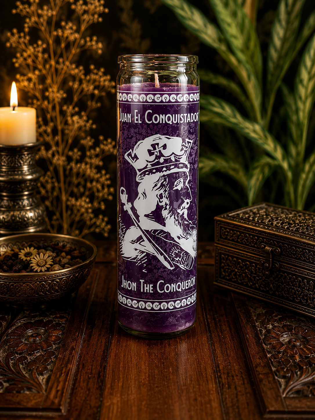 Juan El Conquistador 7-Day Prayer Candle | Strength, Victory & Success