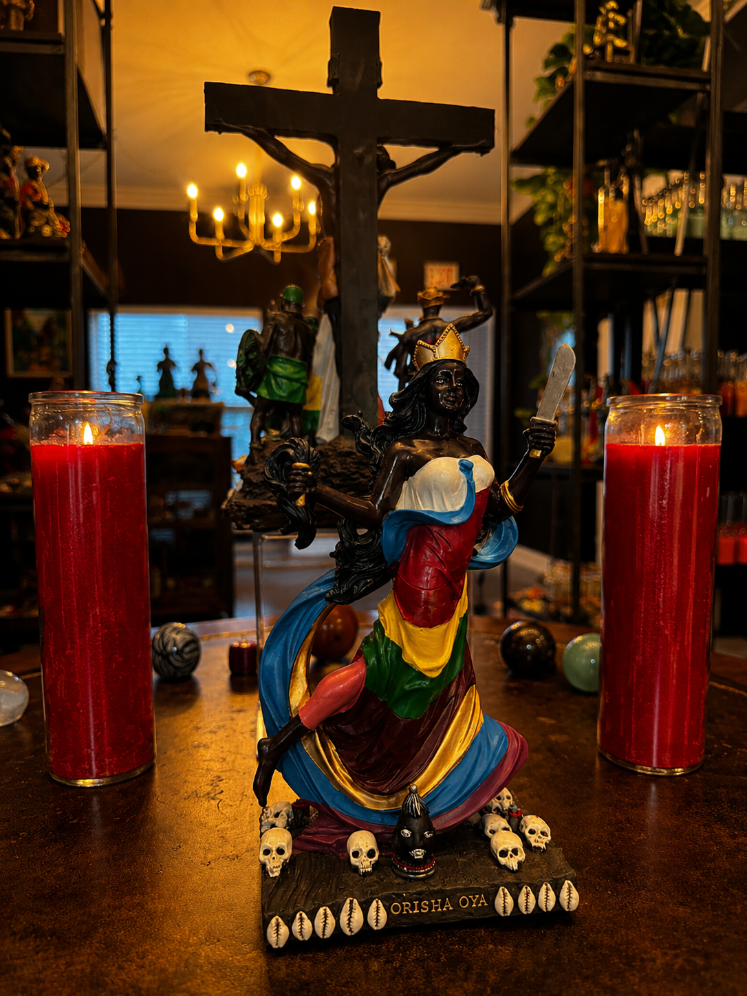 8" Oya Statue for Transformation, Protection & Spiritual Strength