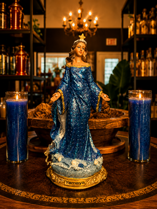 8" Yemaya Spiritual Statue | Protection, Motherhood & Ocean Blessings