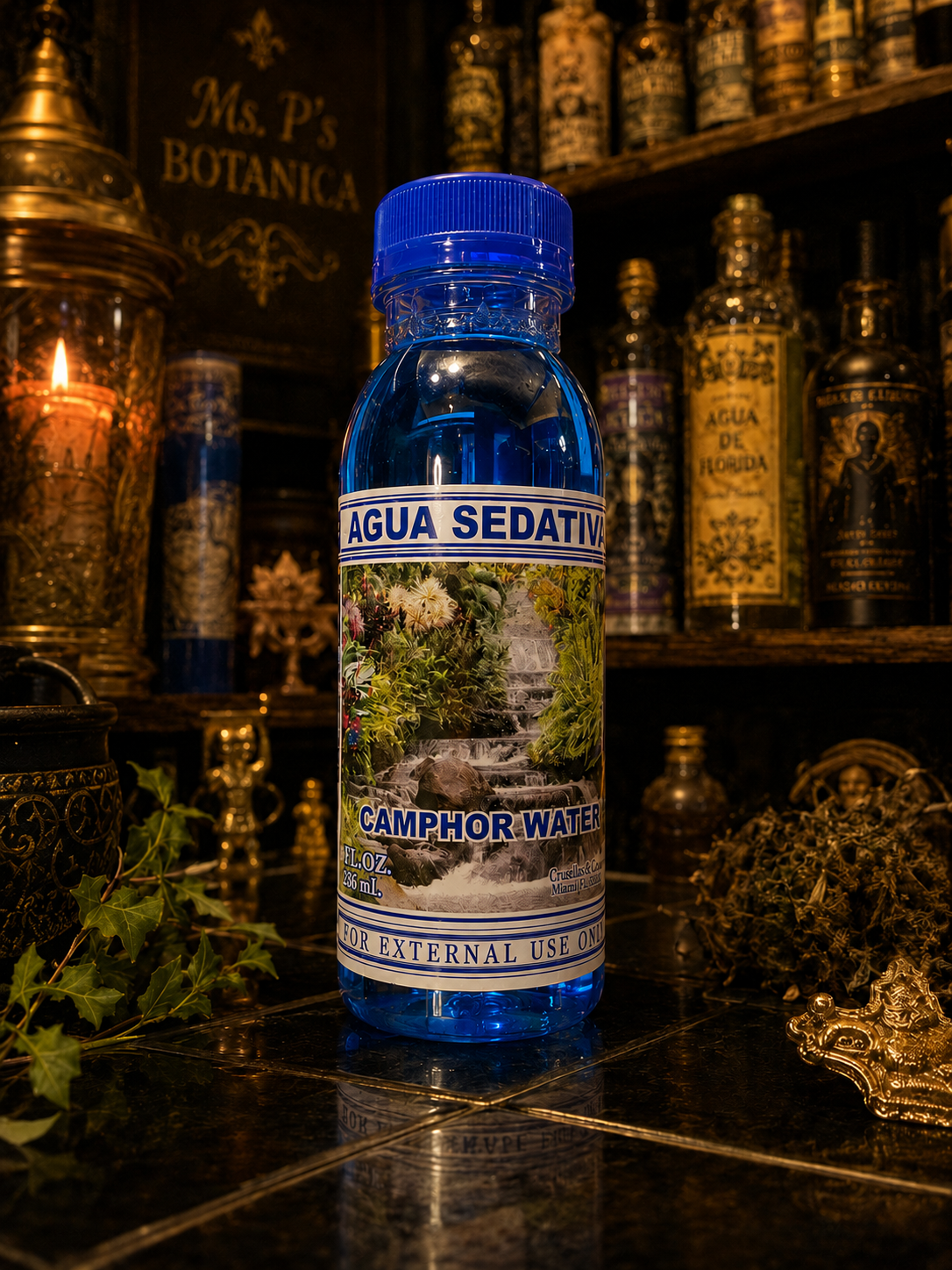 Agua Sedativa Camphor Water | Powerful Spiritual Protection & Cleansing