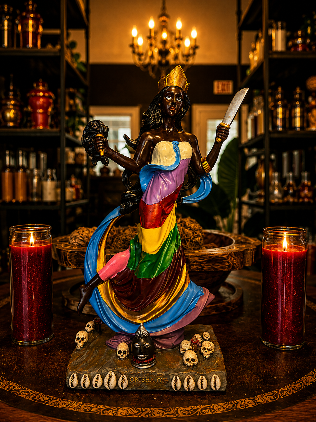 12" Oya Statue From Transformation, Protection & Strength