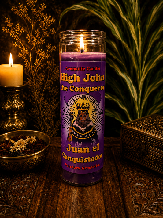 High John the Conqueror Fixed Candle – Success, Strength & Overcoming Obstacles
