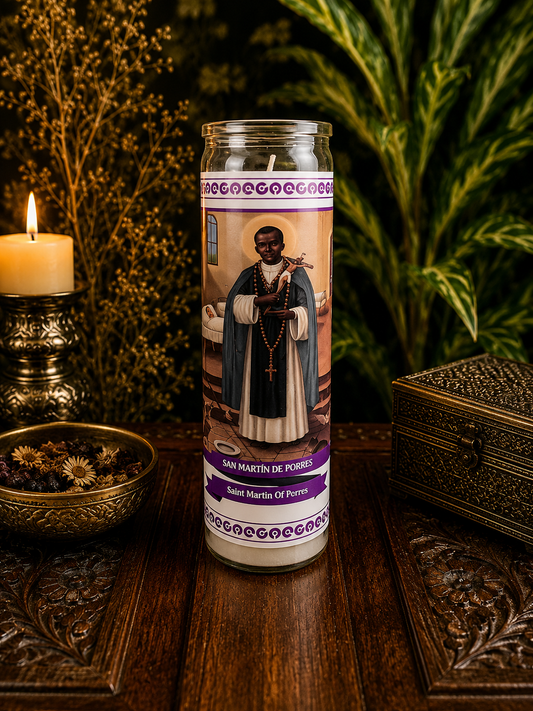 Saint Martin de Porres 7-Day Prayer Candle | Healing & Blessings