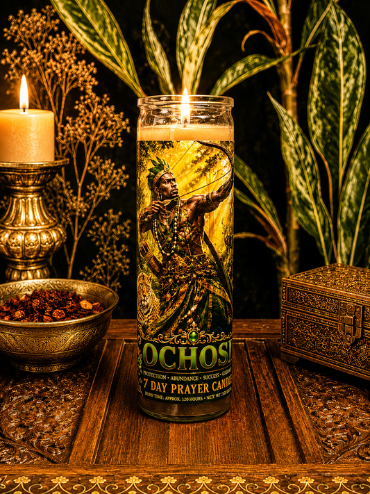Ochosi Spiritual Candle | Justice, Focus, Opportunity & Success |