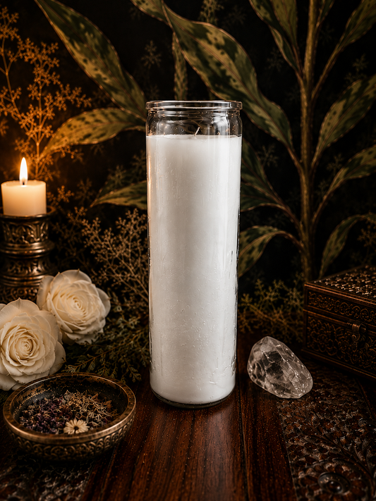 White 7-Day Spiritual Candle | Cleansing, Blessing & Protection