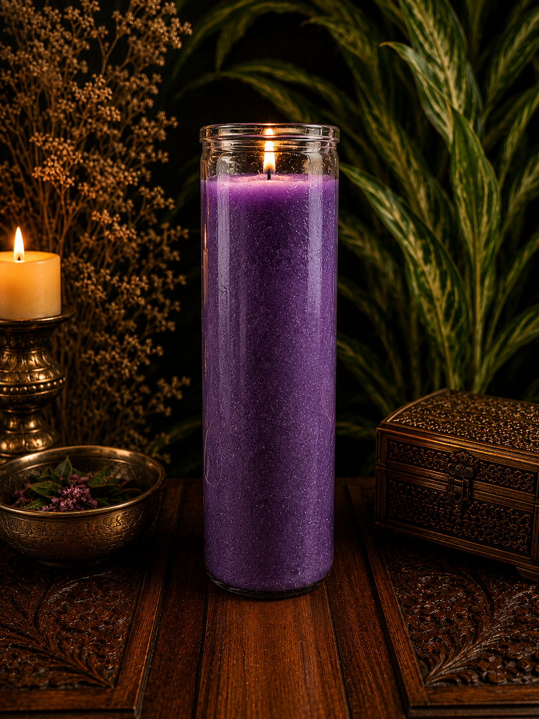 Purple Spiritual Candle – Intuition, Wisdom & Divine Guidance