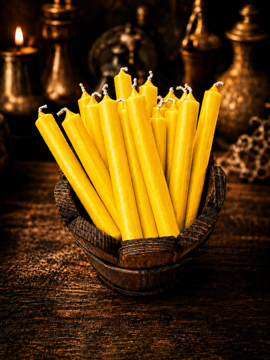 Yellow Chime Candles | Success, Confidence, Clarity & Opportunity