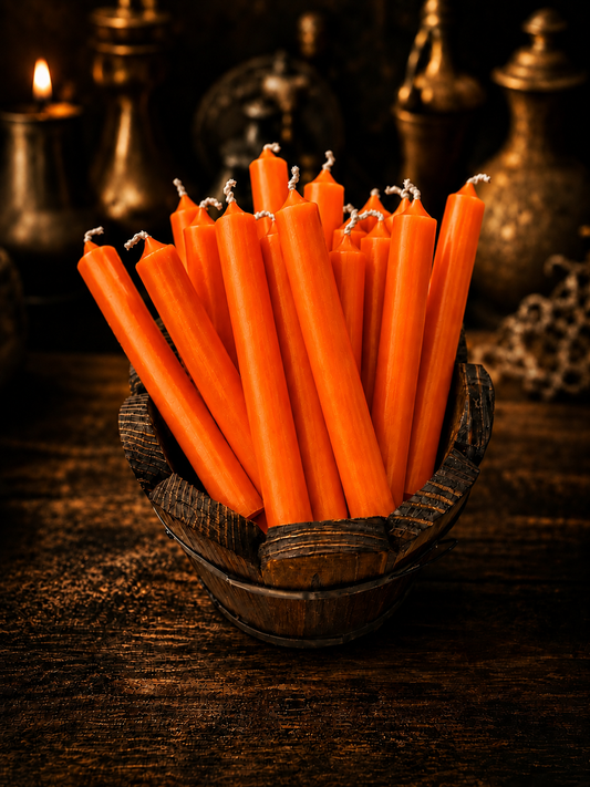 Orange Chime Candles | Success, Opportunity, Creativity & Fast-Moving Energy